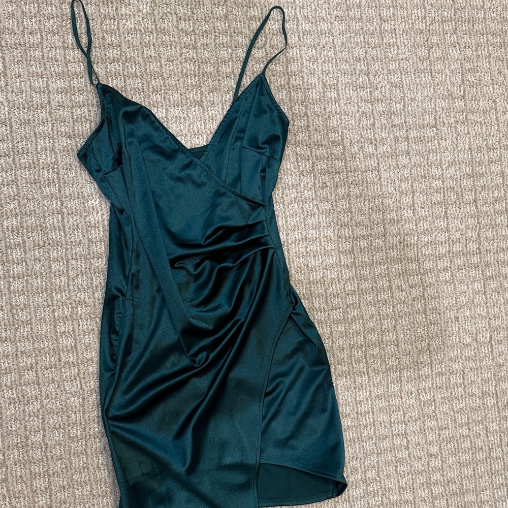 Emerald Sundae Shimmering Green Dress